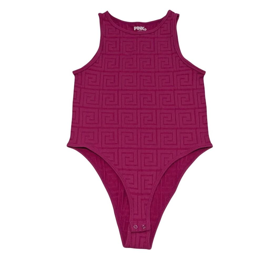 Pink Women's Bodysuit Size M